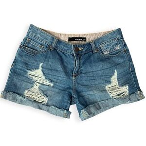 O’Neill Distressed Cut Off Denim Shorts